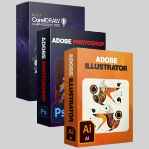 Pack Programa Para Designer Gráfico – CorelDRAW, Photoshop e Illustrator Completos